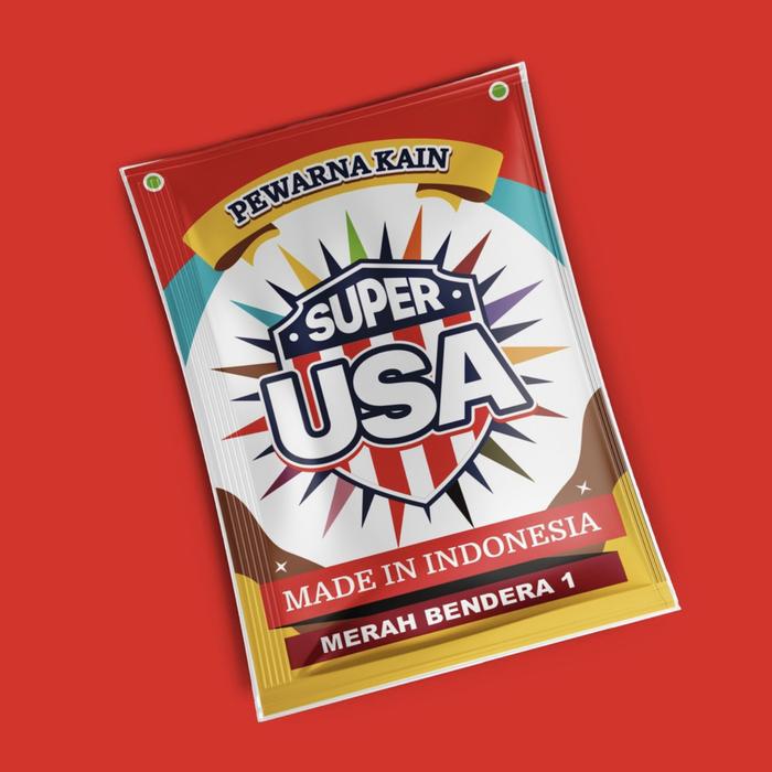 Gambar Wantex Super Pewarna Jeans Pakaian USA Tie Dye Baju Sumbo Sumba Kain - Merah Bendera dari tokotritunggal undefined Tokopedia