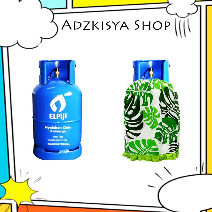 Gambar sarung tabung gas cover tabung gas elpiji 12 kg - MonsteraHijauRH dari AdzkisyaShop undefined Tokopedia