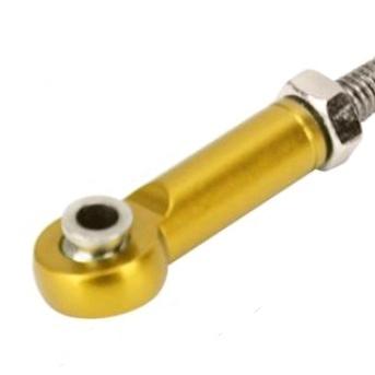 Gambar 1pcs adjustable metal rod servo linkage RC 1/10 1/8 arrma HSP wltoys - Gold dari aerial189 undefined Tokopedia