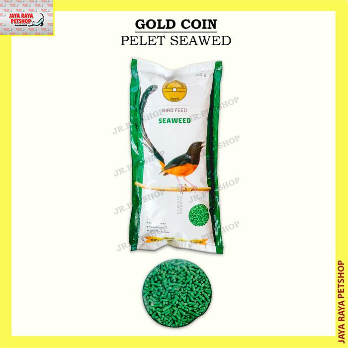 Gambar Gold coin bird feed makanan burung all varian 450G & 250G - SEAWED 450.G dari JAYA RAYA PETSHOP undefined Tokopedia