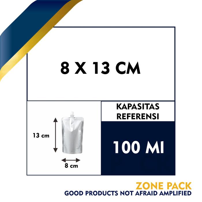 Gambar Standing Pouch Spout Pack Full Alumunium | Kemasan Minuman - 100MI dari zone pack undefined Tokopedia