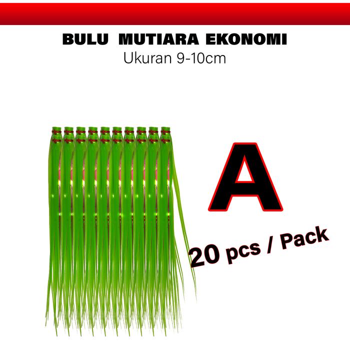 Gambar Bulu Mutiara Ekonomi / Umpan Tongkol/Tengiri/Tuna - A dari Gudang Nelayan undefined Tokopedia