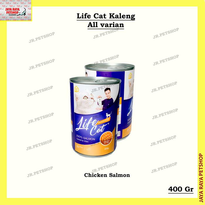 Gambar Life cat Kaleng makanan kucing all varian 400 gr - Salmon Kitten dari JAYA RAYA PETSHOP undefined Tokopedia