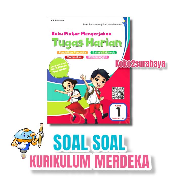 Gambar BUKU PINTAR MENGERJAKAN TUGAS HARIAN SD KELAS 1,4 KURIKULUM MERDEKA - kelas 1 dari toko buku koko2 official undefined Tokopedia