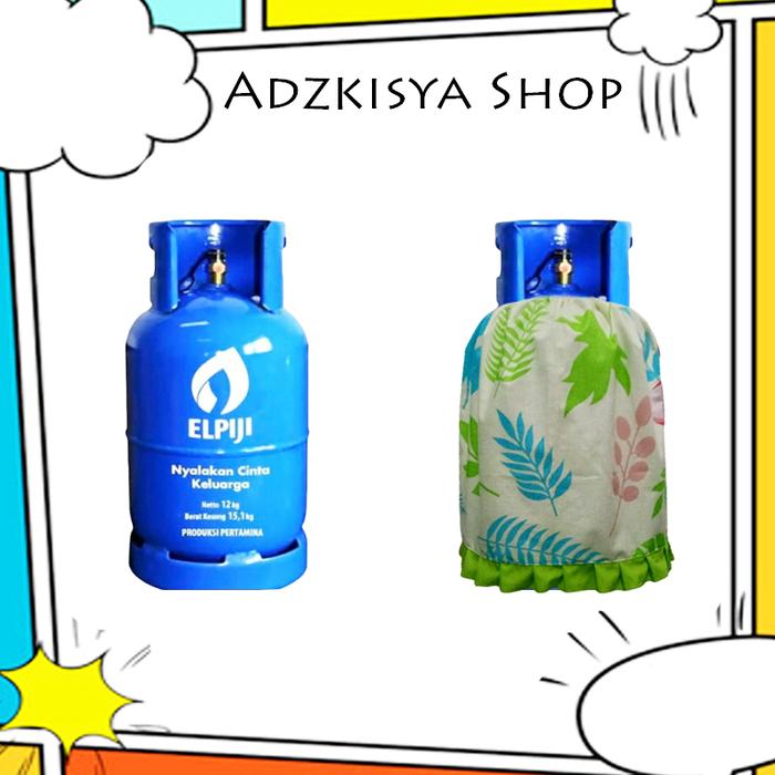 Gambar sarung tabung gas cover tabung gas elpiji 12 kg - FlaminggoHjauRH dari AdzkisyaShop Kota Tangerang Selatan Tokopedia