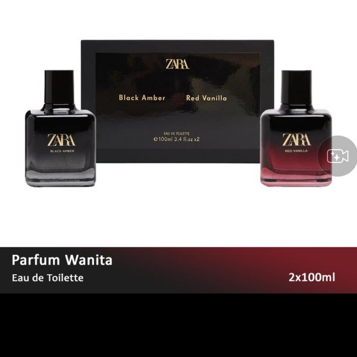 zara black amber and red vanilla perfume price