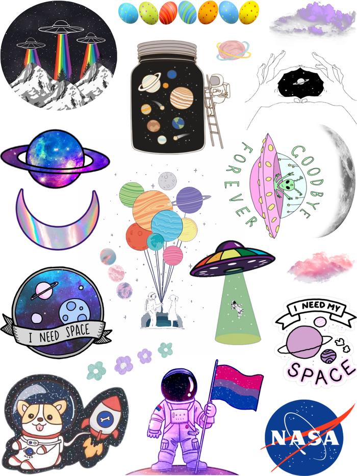 Gambar Stiker Laptop Tumblr Aesthetic Dekorasi Cute - Planets dari HSTICKERS undefined Tokopedia