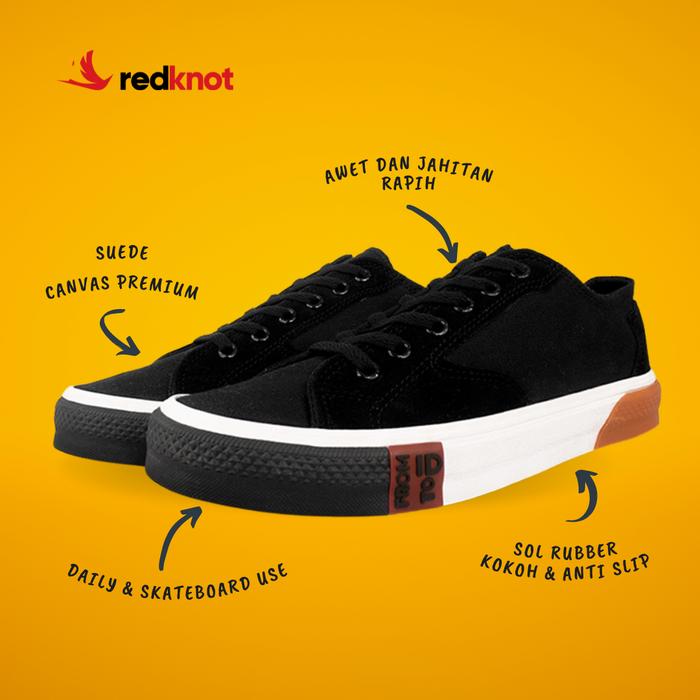 Gambar Redknot Melvin Hitam Sepatu Sneakers Pria Murah - Hitam, 44 dari Redknot - Sepatu Sneakers Pria undefined Tokopedia