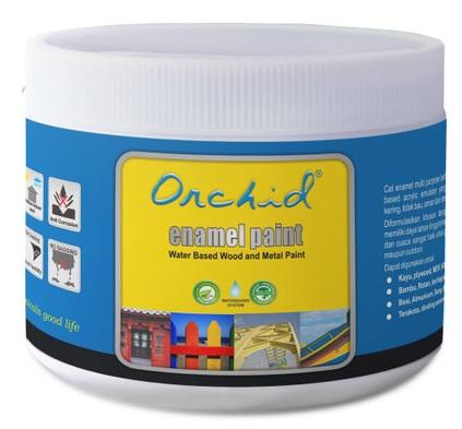 Gambar Cat Besi Kayu Serbaguna Orchid Enamel Paint Waterbase 400g Pelarut Air - Putih dari CK Malang Official undefined Tokopedia