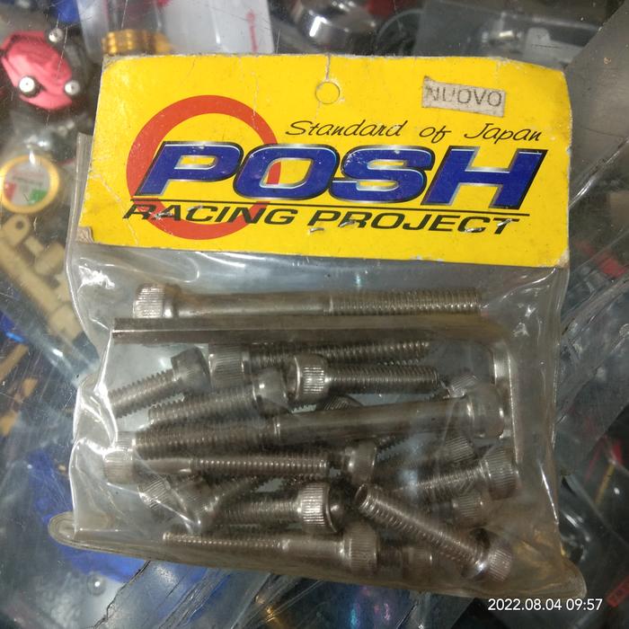 Gambar Baut Bak Blok mesin stainless steel free kunci L Posh Supra Mio Vario - Nouvo dari Infinity Automotive undefined Tokopedia