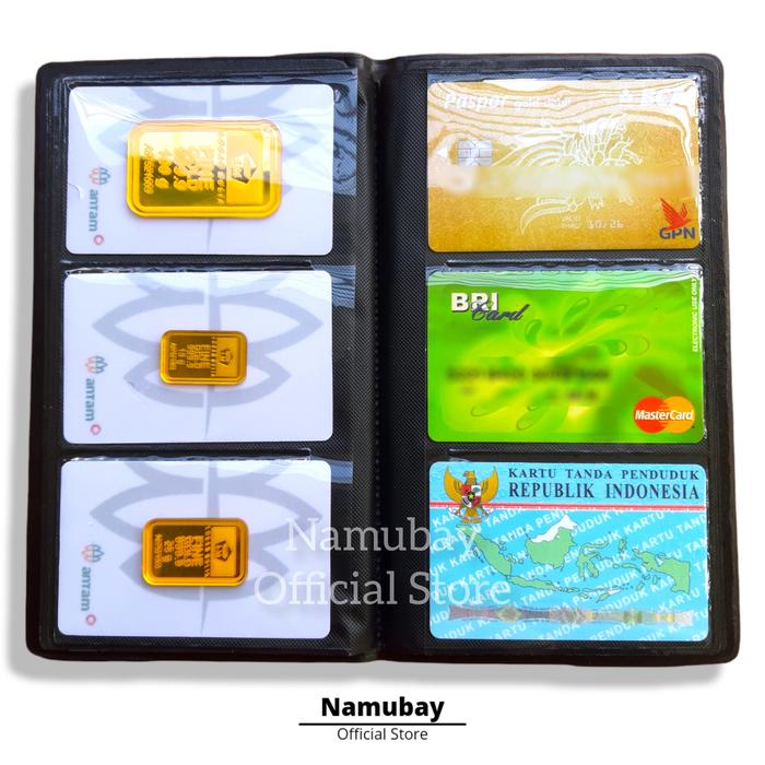 Gambar ALBUM KARTU NAMA TEBAL/ NAME CARD HOLDER / ALBUM LOGAM MULIA - SLOT 96 dari Namubay undefined Tokopedia