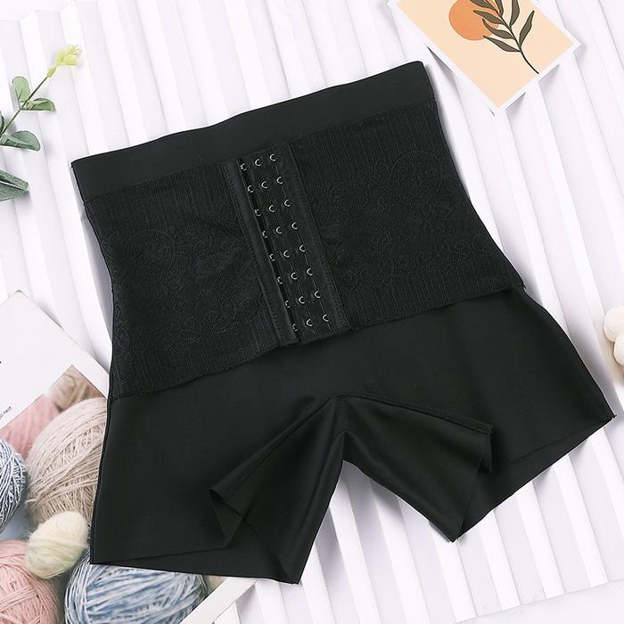 Gambar CP865 KORSET CELANA DENGAN PENGAIT KORSET STAGEN MODEL CELANA SEAMLESS - Hitam, XL dari Mymallstore undefined Tokopedia
