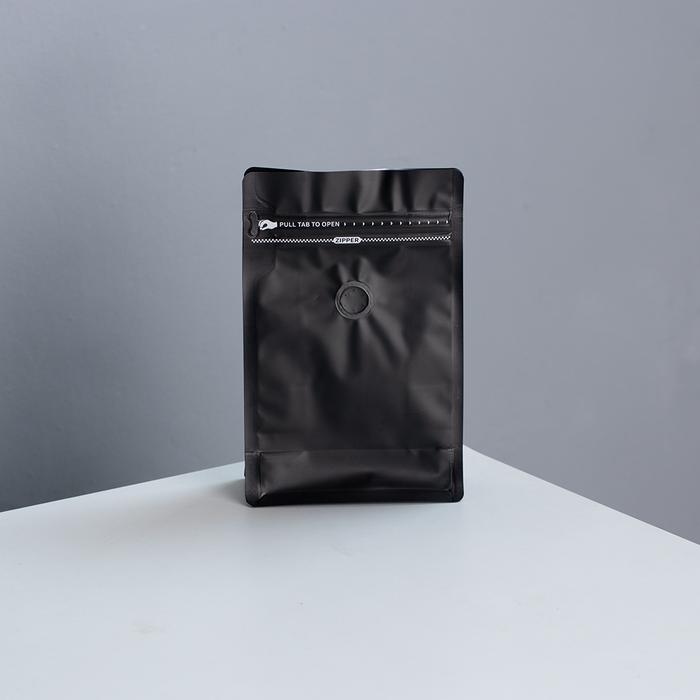 Gambar Standing Pouch Coffee Bean Bag 250 gram - Packaging Kopi Valve 250g - Hitam dari Conalli undefined Tokopedia