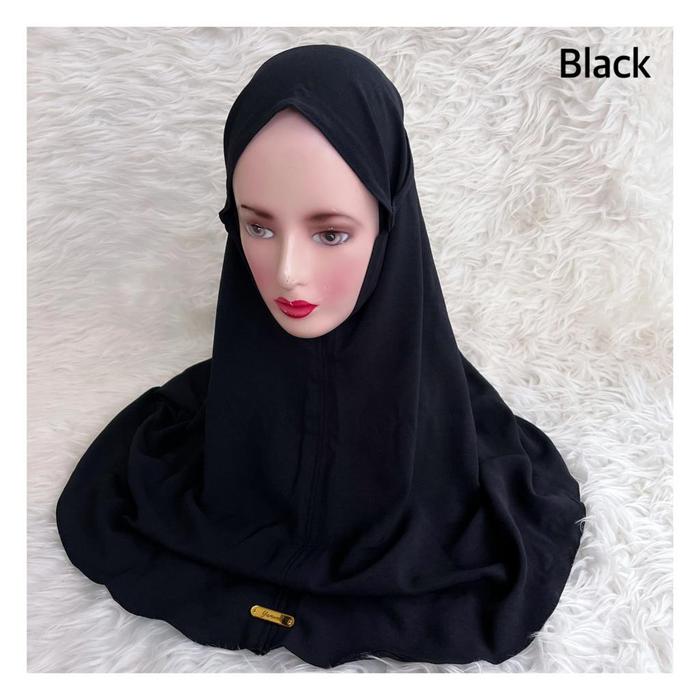 Gambar Bergo naura - Hitam dari yamunaid undefined Tokopedia