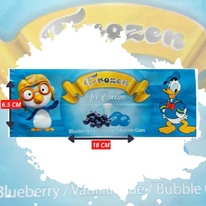 Gambar desain kemasan es krim / desain kemasan es FROZEN/ plastik es - Biru dari PERLENGKAPAN ES KRIM undefined Tokopedia