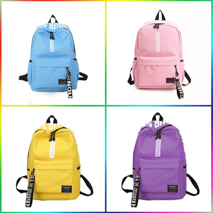 Gambar AZVAA - Tas Sekolah Anak TK SD SMP Tas Ransel Lucu Murah - Be Your Style, Pink dari azvaa collections undefined Tokopedia