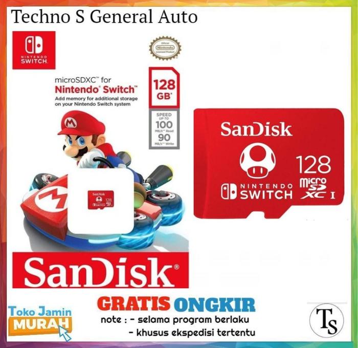 Jual Memory Micro SD SanDisk 128GB Mario Super Star Edition