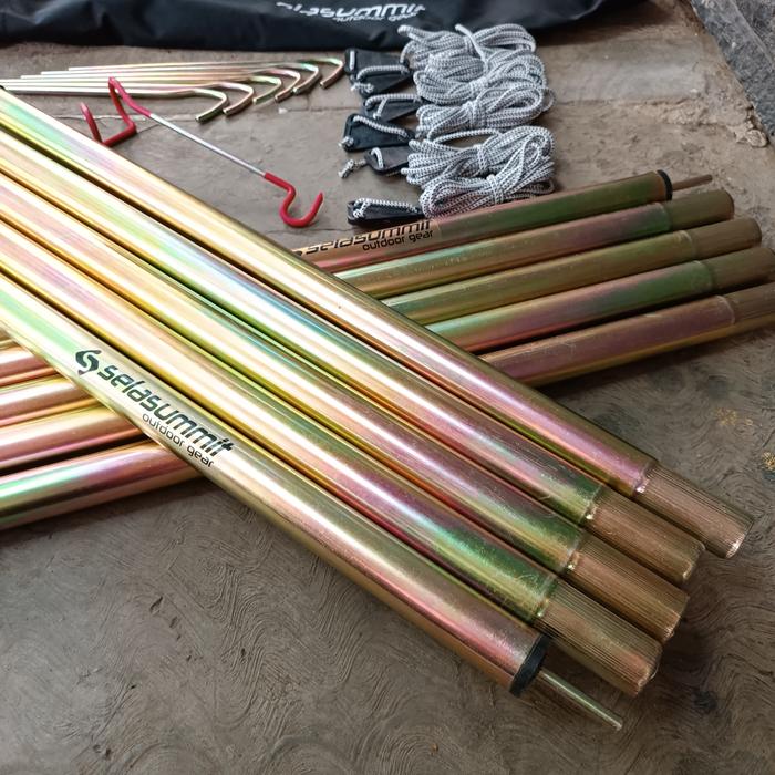 Gambar Tiang awning flysheet selasummit OD25 / Tiang camping - Rainbow, Diameter 20mm dari RASH OUTDOOR undefined Tokopedia