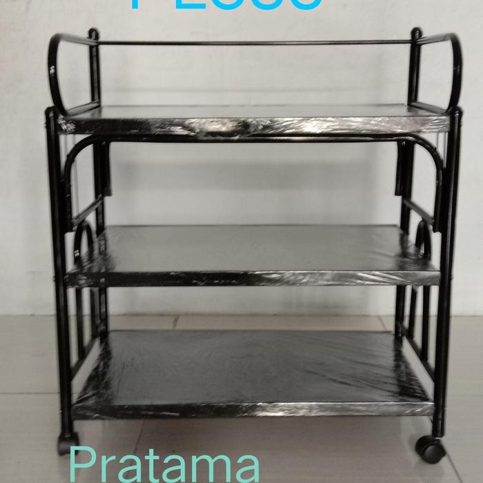 Gambar Rak Meja Serbaguna Rak TV Rak Besi Plat Roda - PL 835 dari Toko Pratama Karya undefined Tokopedia