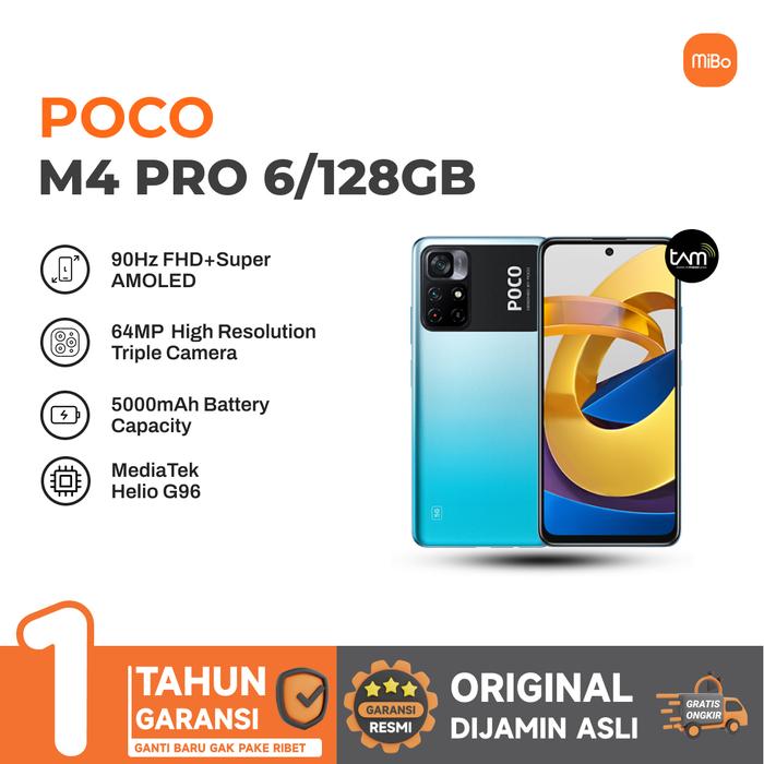 Gambar POCO M4 Pro 6/128GB SmartPhone - Garansi Resmi - Cool Blue dari MIBO undefined Tokopedia