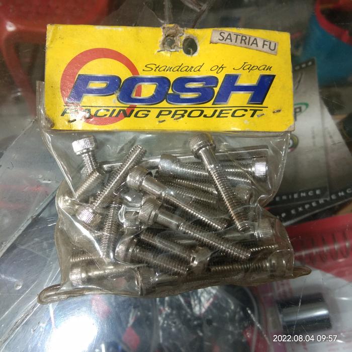Gambar Baut Bak Blok mesin stainless steel free kunci L Posh Supra Mio Vario - Satria Fu dari Infinity Automotive undefined Tokopedia