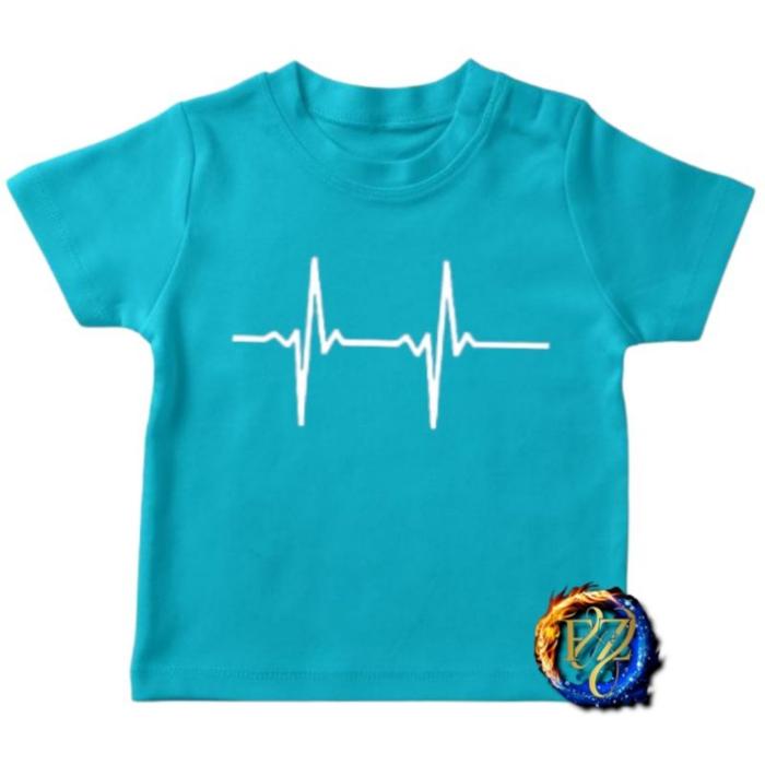 Gambar Kaos Anak Detak Jantung Ideal Usia 2-16th Unisex Cowok/Cewek Kaos Oblo - Biru, S dari PALUTALARISJAYA undefined Tokopedia