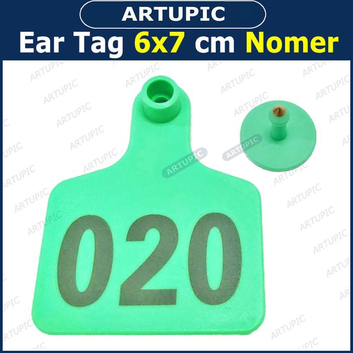 Gambar Ear Tag 6x7 cm Nomer Per100 Anting Babi Sapi Kambing Murah Plastik - Hijau dari Artupic Peralatan Peternakan undefined Tokopedia