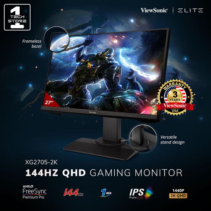 Ips Gaming Monitor 1440p 144hz 1ms Led Gaming Monitor Viewsonic