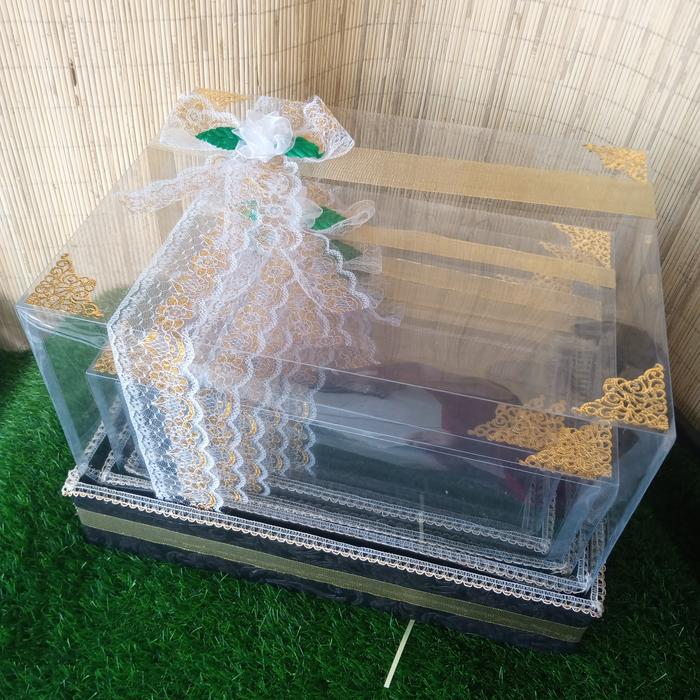 Gambar KOTAK BOX TEMPAT SESERAHAN HANTARAN PENGANTIN ISI 5 - MIKA TERPASANG dari Tenonenonet undefined 5 Tokopedia