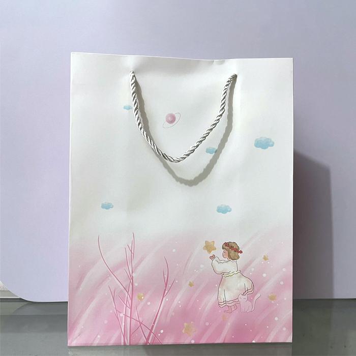 Gambar Paper Bag Paperbag Bungkus Tempat Kado Hadiah Tebal - Girl Pink M dari Veneri undefined Tokopedia