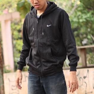 Gambar jaket nike hoodie - Hitam, Zipper M dari jhony 008 undefined Tokopedia