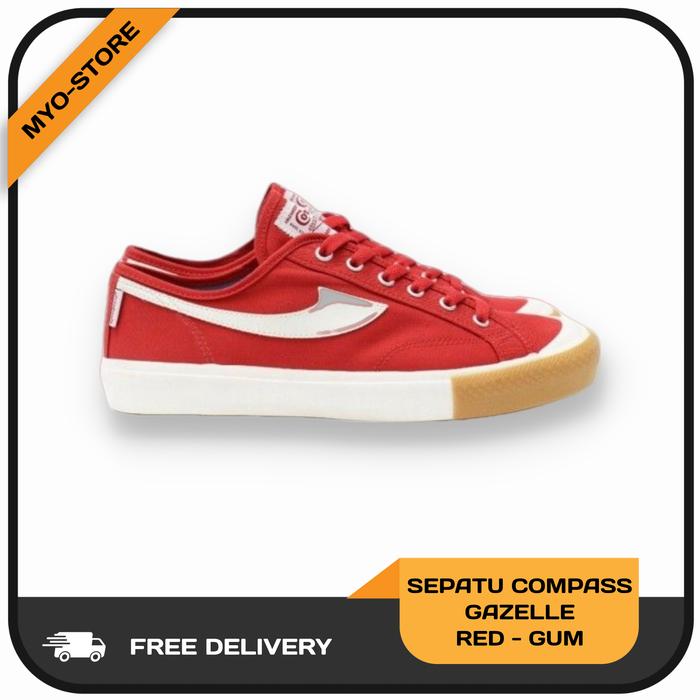 Gambar COMPASS GAZELLE LOW/HI RED GUM SERIES ORIGINAL - LOW SERIES, 37 dari MAMAS YUDHI OFFICIAL STORE undefined Tokopedia