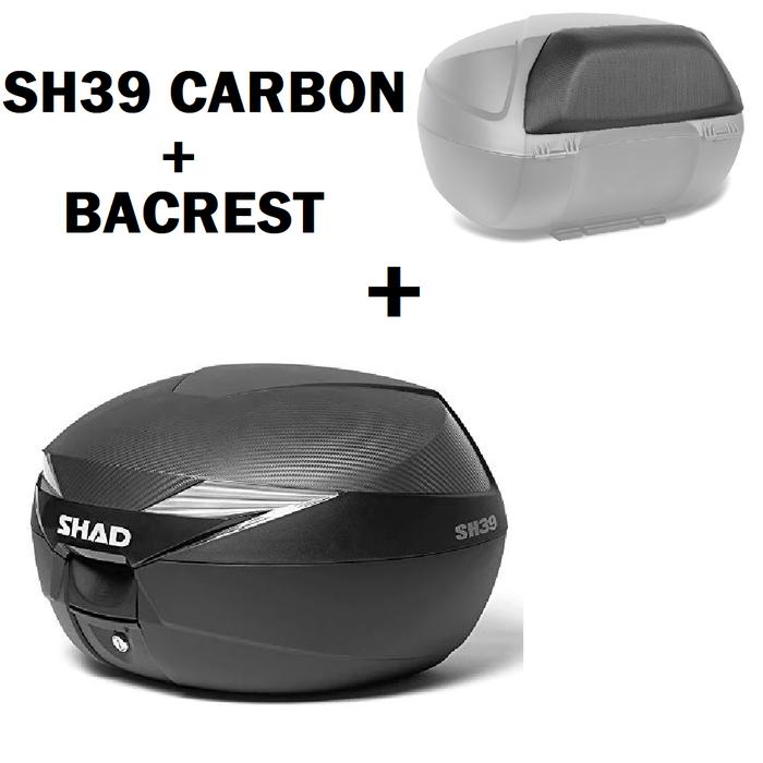 Gambar SHAD SH39 Cover Carbon - SHAD Top Box - TAMBAH BACKREST dari almer helmet undefined Tokopedia