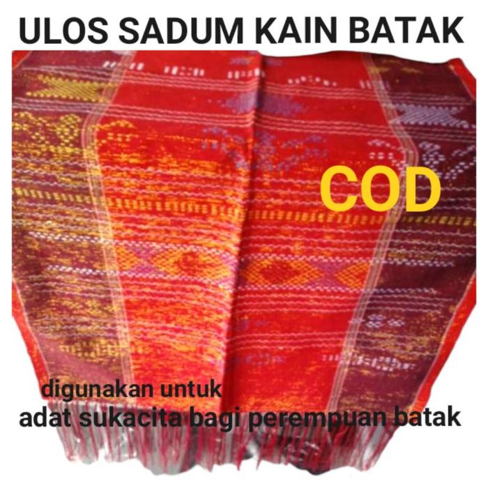 Gambar ULOS BATAK - KAIN ADAT BATAK - ULOS SADUM - hrga 40 dari Maha maju f2 songket undefined Tokopedia