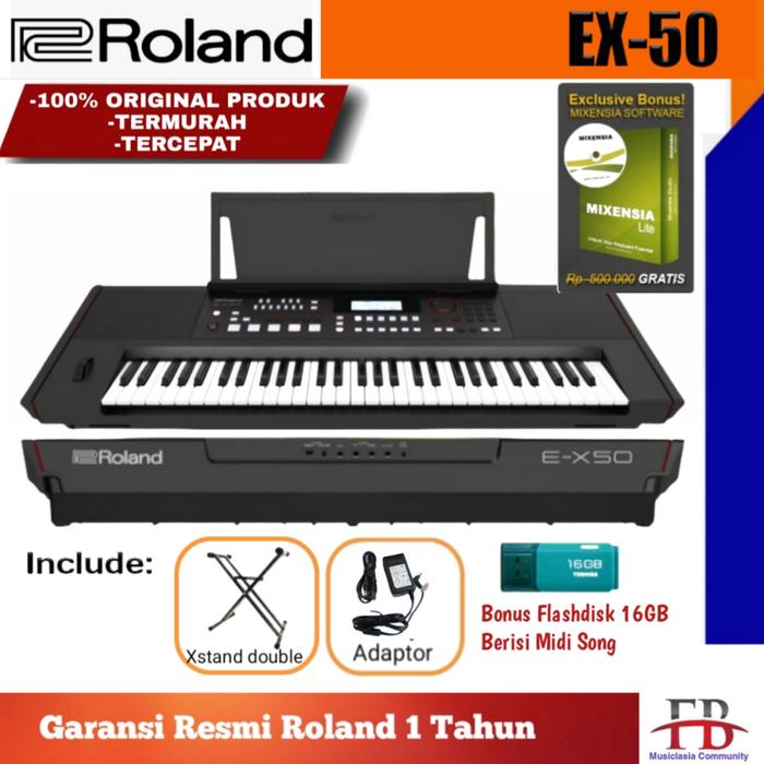 Gambar Roland EX50 Arranger Keyboard EX 50 EX-50 E X50 . ex50 Original - EX50 Xstand dari favebox undefined Tokopedia