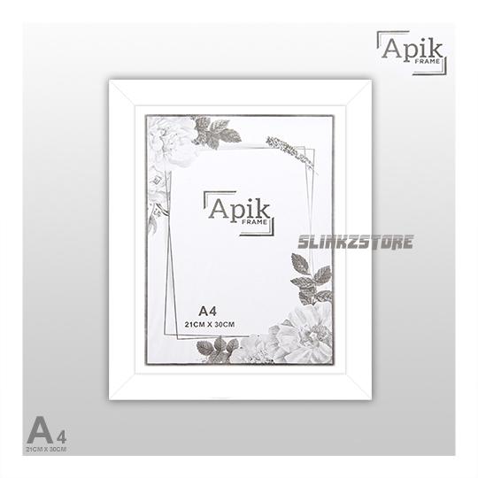 Gambar Frame Foto Ukuran 11r ( A4 ) ( 21 cm x 30 cm ) minimalis - Putih dari Slinkzstore undefined Tokopedia