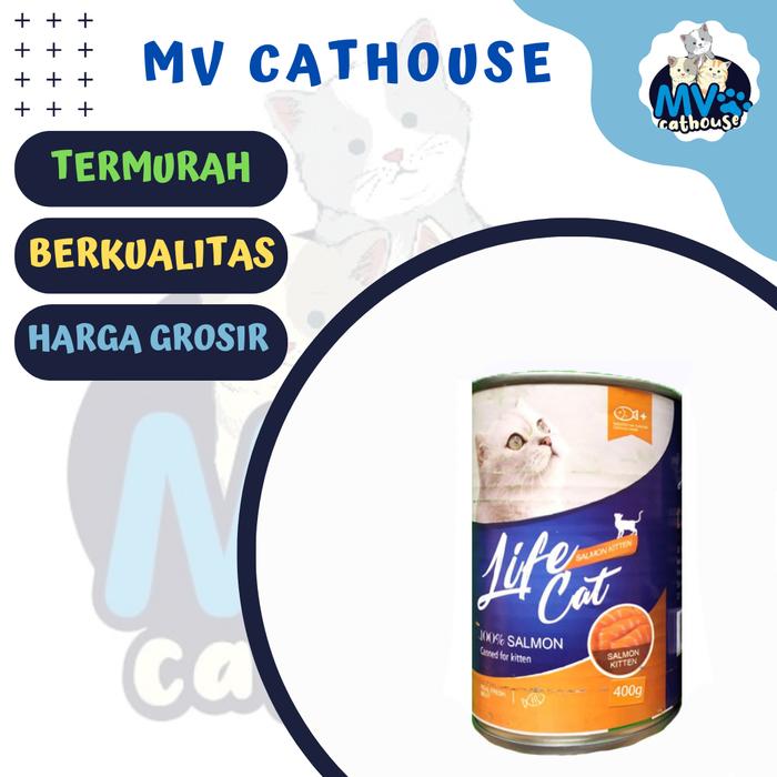 Gambar Life Cat kaleng 400gram / Lifecat kaleng 400gram - Kitten SALMON dari mvcathouse undefined Tokopedia