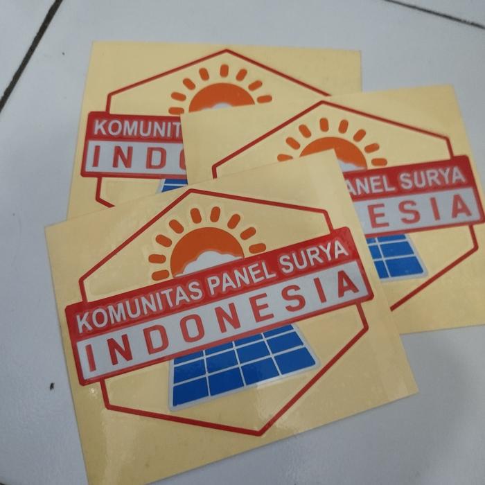 Stiker REI Komunitas Panel Surya Indonesia Versi Cutting Stiker - Cutting