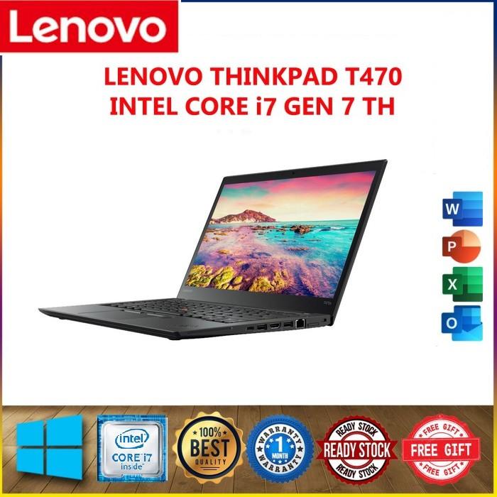 PROMO MURAH !! LENOVO T470s I7 7TH RAM 16/512 SSD /WIND10 FREE TAS  8GB/512 SSD, T460 I5 6TH