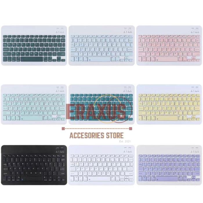 Gambar KEYBOARD BLUETOOTH 3.0 9" 10" SUPPORT IPAD HP TABLET PC TIPIS WIRELESS - Kb 3.0 biasa, Hijau Tua dari Eraxus Acc Gadget undefined Tokopedia
