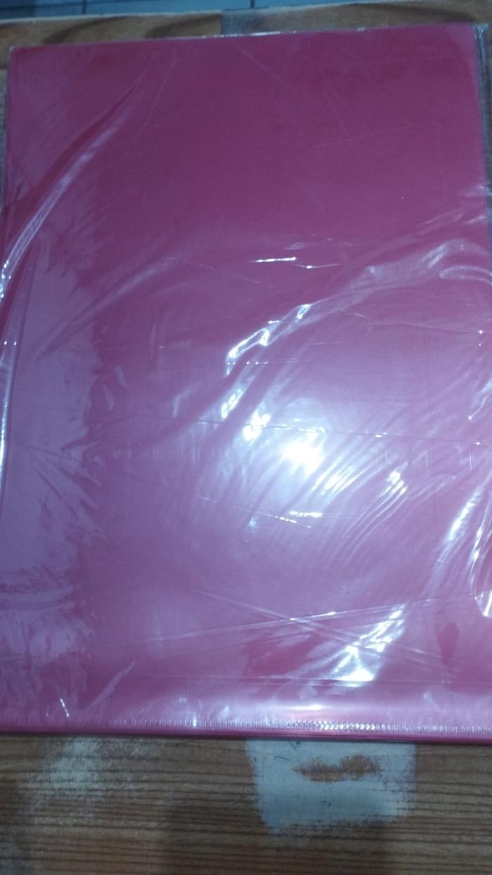 Gambar Map L / Bening A4 Jenia ( 1 lusin) - Merah, Pack dari ABC PASAR PAGI LAMA undefined Tokopedia