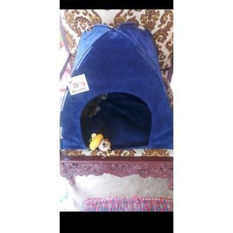 Gambar Tenda Kucing anjing kasur portabel tempat tidur petshop kandang (bisa - Biru dari Ganam Style undefined Tokopedia