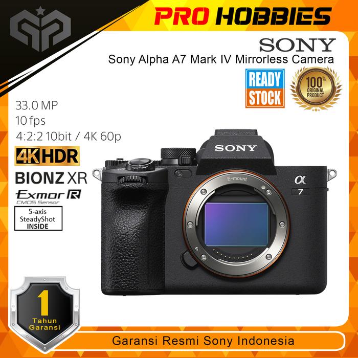 Gambar Sony A7 IV Alpha A7 Mark IV Mirrorless Camera - Unit Only dari Prohobbies undefined Tokopedia