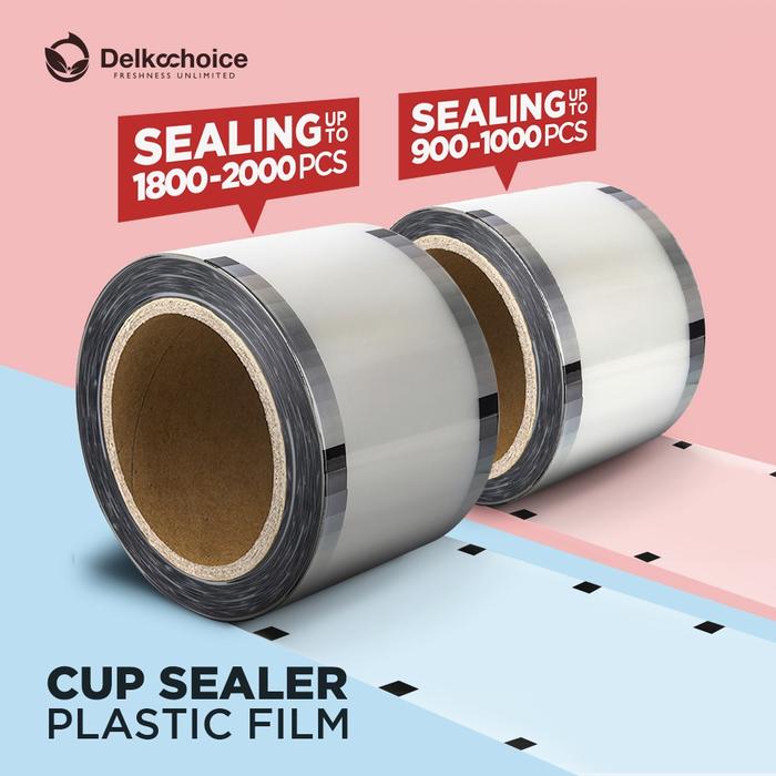 Gambar PLASTIK LID CUP SEALER POLOS PLASTIC SEALER TUTUP GELAS MINUMAN 13X12 - POLOS, 900-1000 CUP dari Sipacking Store undefined Tokopedia