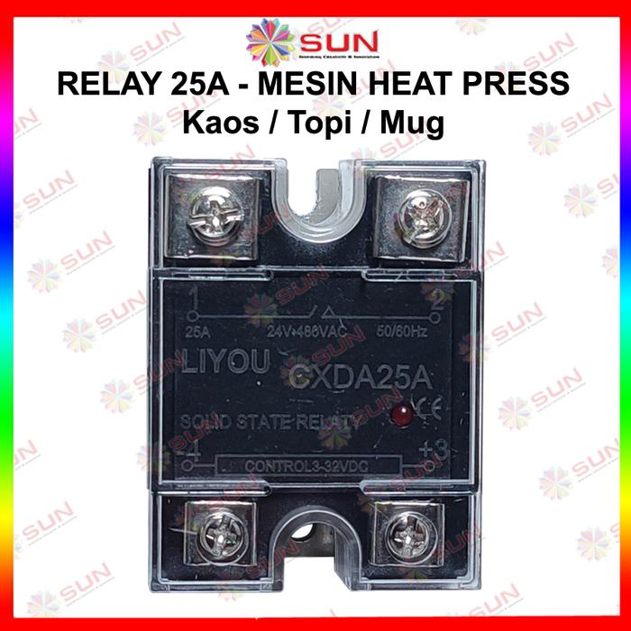 Gambar Relay Mesin Press Sablon Kaos - Heat Press Machine - 25 A dari Sun Indonesia undefined Tokopedia