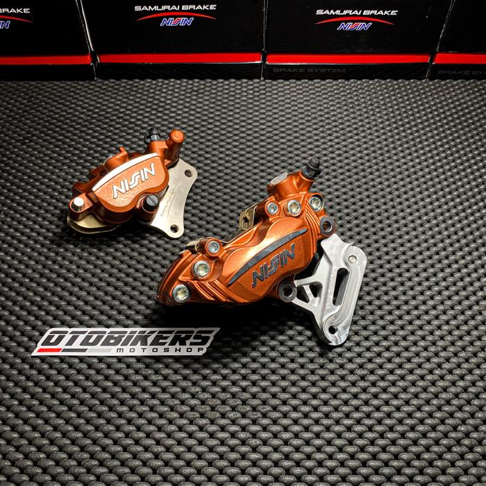 Gambar KALIPER NISSIN SAMURAI 4P 2P NINJA R SS RR DEPAN BELAKANG 300 320 MM - Abu-abu, TANPA BREKET dari OB JATENG undefined 5 Tokopedia