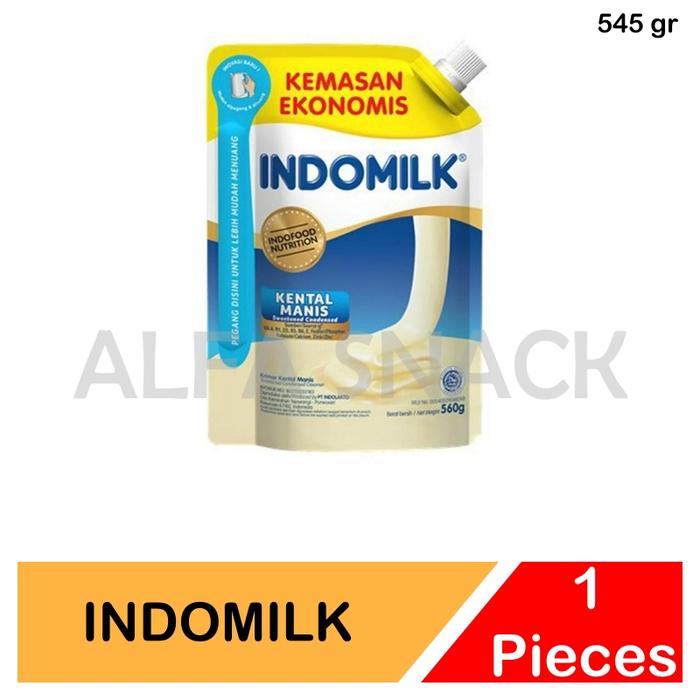 Gambar Susu Kental Manis Indomilk Kemasan Pouch 545 gram - Putih Vanilla dari Alfa Snack_NEW undefined Tokopedia
