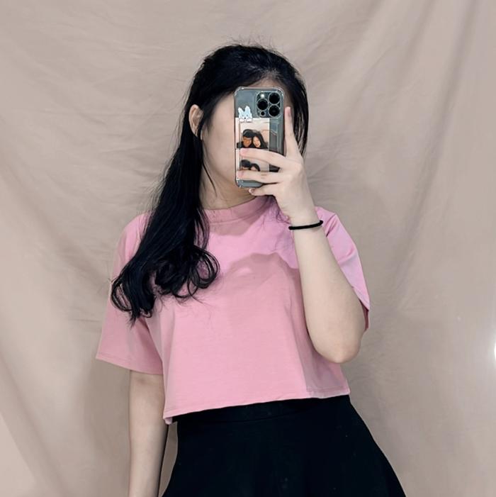 Gambar Chocho Oversize Crop Top | Baju Kaos Freesize Wanita Bigsize Nyaman - Dusty Pink dari mooruofficial undefined Tokopedia