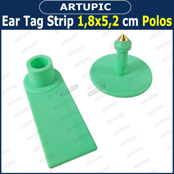 Gambar Ear Tag Strip 1.8x5.2 cm POLOS ECERAN Eartag Kambing Sapi Babi Domba - Hijau dari Artupic Peralatan Peternakan undefined Tokopedia