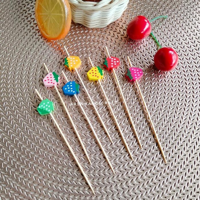 Gambar Tusuk buah karakter - Semangka 1, 1pcs dari Aren Handicraft undefined 4 Tokopedia